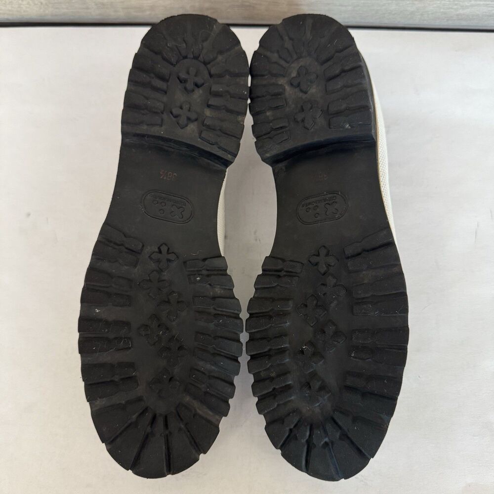 Pas de Rouge Tan & White Stretch‎ Fabric Slip On Flat Shoes Women EU 38.5 US 7.5 - Picture 14 of 16
